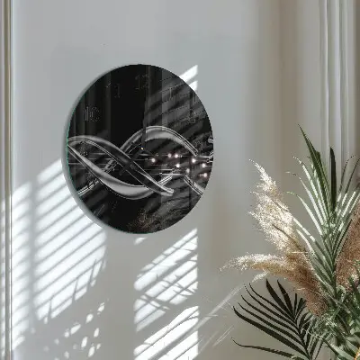Runde wanduhr aus glas Abstraktion
