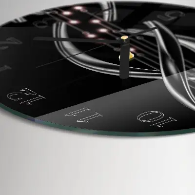 Runde wanduhr aus glas Abstraktion