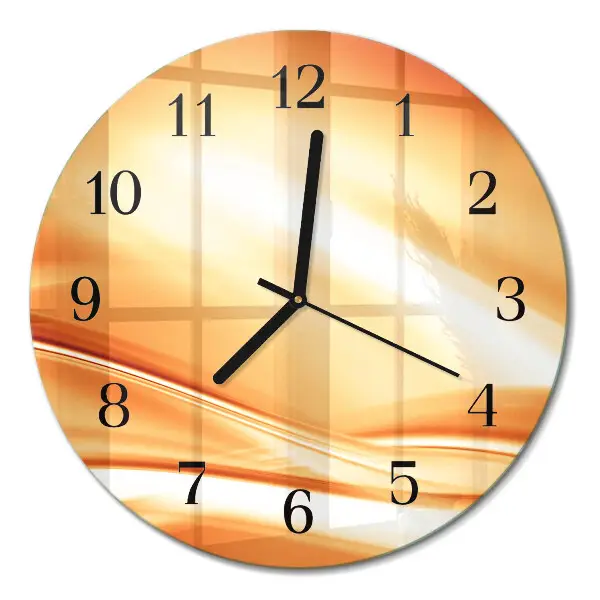 Runde wanduhr aus glas Abstraktion