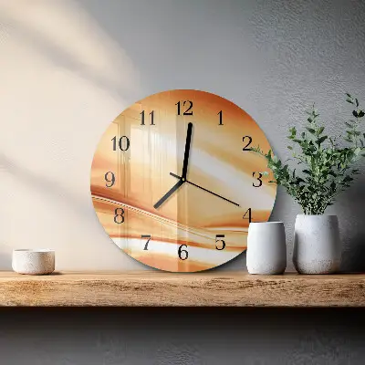 Runde wanduhr aus glas Abstraktion