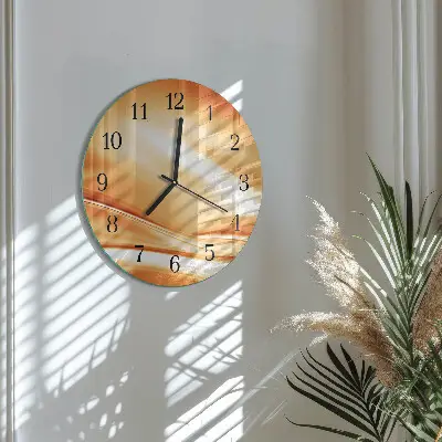Runde wanduhr aus glas Abstraktion