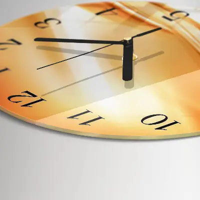 Runde wanduhr aus glas Abstraktion