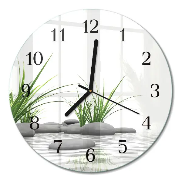 Runde wanduhr Steine