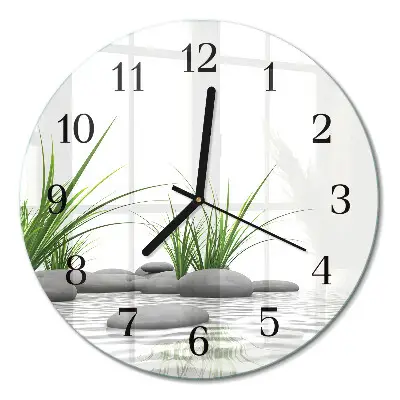 Runde wanduhr Steine