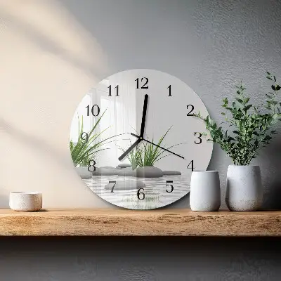 Runde wanduhr Steine