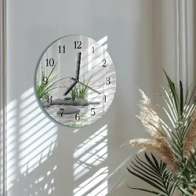 Runde wanduhr Steine