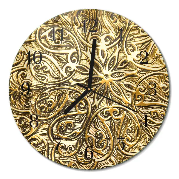 Runde wanduhr aus glas Mosaik
