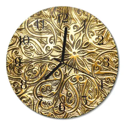 Runde wanduhr aus glas Mosaik