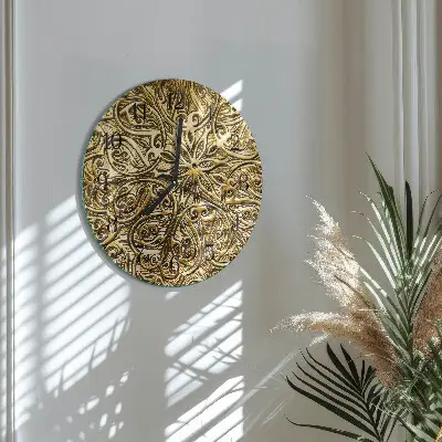 Runde wanduhr aus glas Mosaik