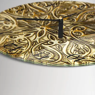 Runde wanduhr aus glas Mosaik
