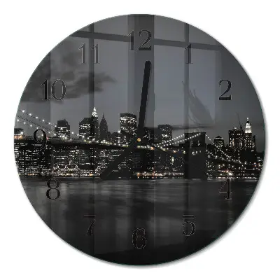 Runde wanduhr Horizontale Brücke