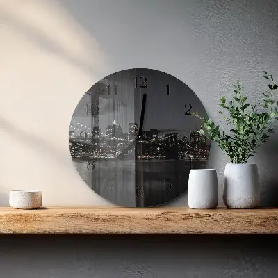 Runde wanduhr Horizontale Brücke