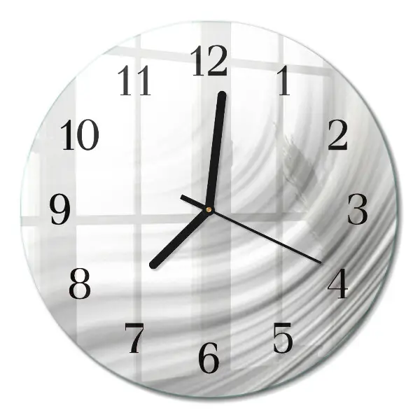Runde wanduhr aus glas Abstraktion