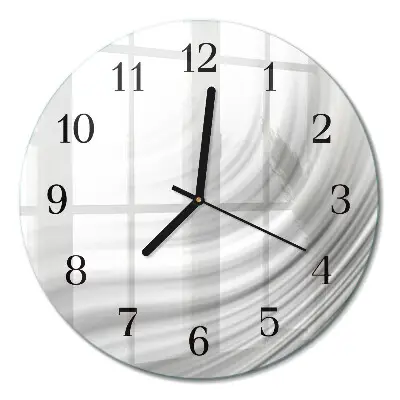 Runde wanduhr aus glas Abstraktion