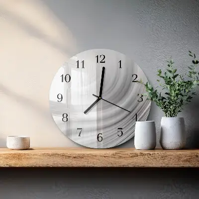 Runde wanduhr aus glas Abstraktion