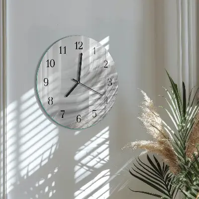 Runde wanduhr aus glas Abstraktion