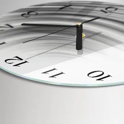 Runde wanduhr aus glas Abstraktion