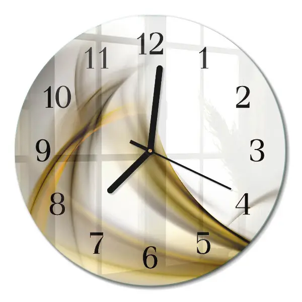 Runde wanduhr Abstrakte Linien