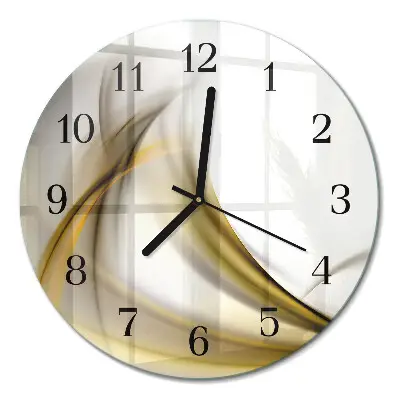 Runde wanduhr Abstrakte Linien
