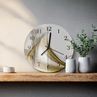Runde wanduhr Abstrakte Linien