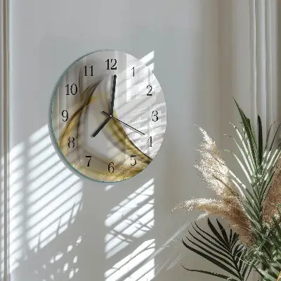 Runde wanduhr Abstrakte Linien