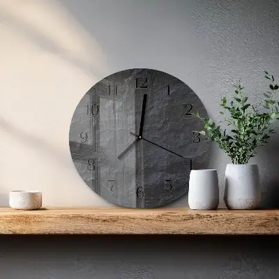 Runde wanduhr aus glas Hintergrund