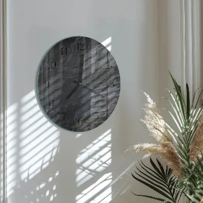 Runde wanduhr aus glas Hintergrund