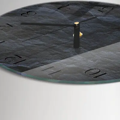 Runde wanduhr aus glas Hintergrund