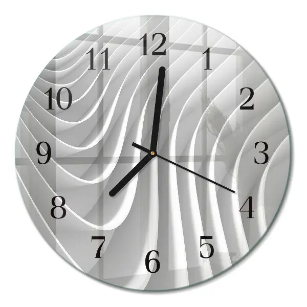Wanduhr glas rund Abstraktion