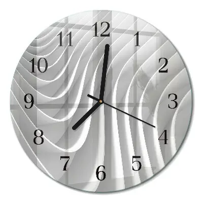 Wanduhr glas rund Abstraktion