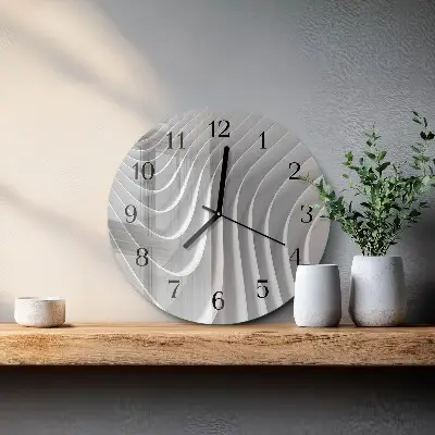 Wanduhr glas rund Abstraktion