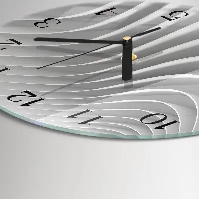 Wanduhr glas rund Abstraktion
