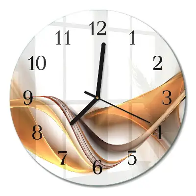 Wanduhr glas rund Abstraktion