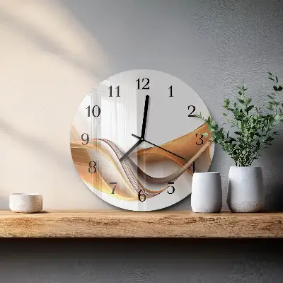 Wanduhr glas rund Abstraktion