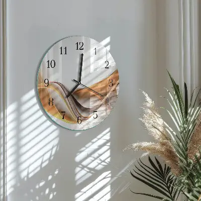 Wanduhr glas rund Abstraktion