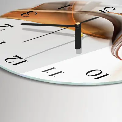 Wanduhr glas rund Abstraktion