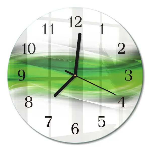 Wanduhr glas rund Abstraktion