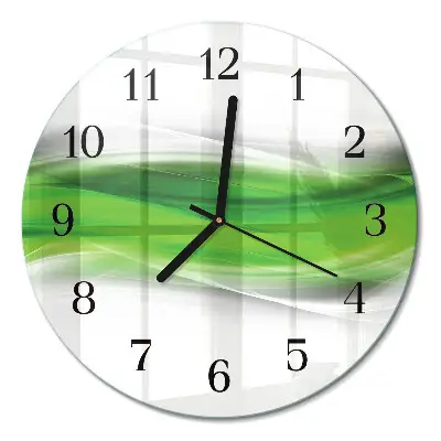Wanduhr glas rund Abstraktion