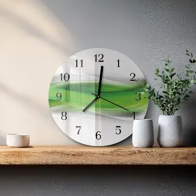 Wanduhr glas rund Abstraktion