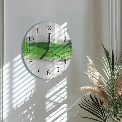 Wanduhr glas rund Abstraktion