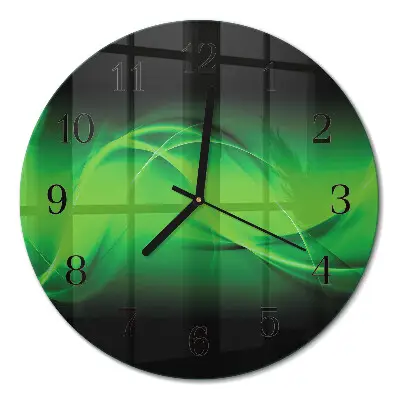 Glas wanduhr mit motiv rund Abstraktion