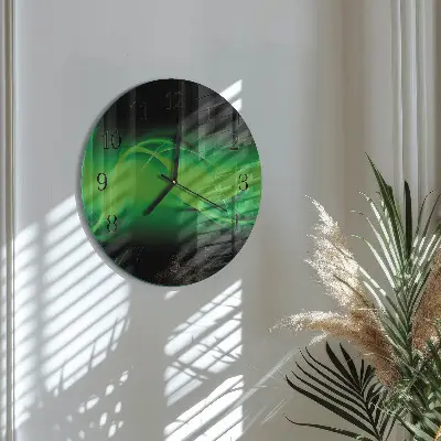 Glas wanduhr mit motiv rund Abstraktion