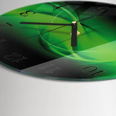 Glas wanduhr mit motiv rund Abstraktion