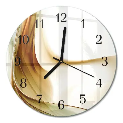 Glas wanduhr mit motiv rund Abstraktion