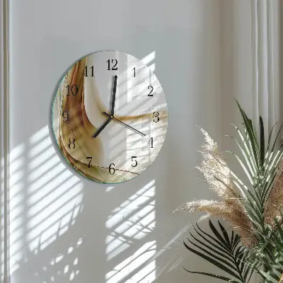 Glas wanduhr mit motiv rund Abstraktion