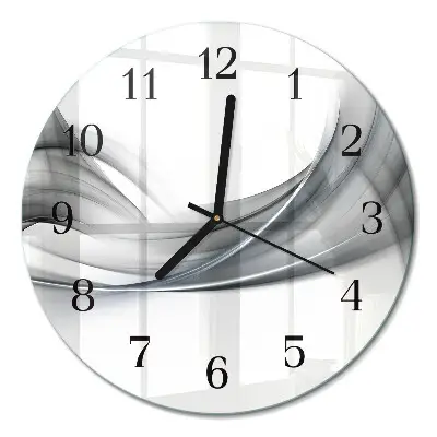 Runde wanduhr aus glas Abstraktion
