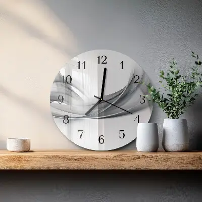 Runde wanduhr aus glas Abstraktion