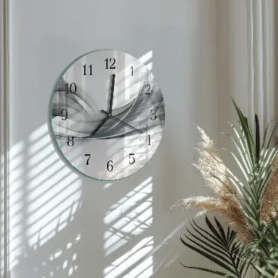 Runde wanduhr aus glas Abstraktion