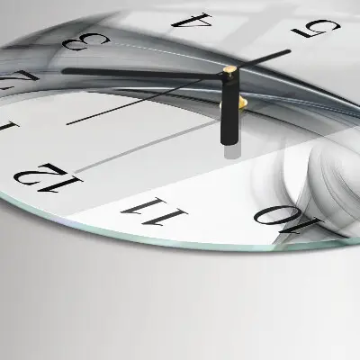 Runde wanduhr aus glas Abstraktion