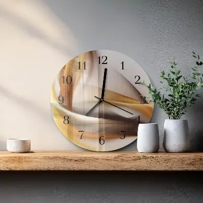Glas wanduhr mit motiv rund Abstraktion